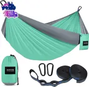 Camping Hammock 500 Lbs Capacity, Portable Hammocks with Tree Straps & Attached