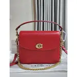 COACH CASSIE 19 紅色 金釦金扣 C LOGO 手提包 肩背包 斜背包 88346