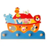 BN WOODEN NOAH'S ARK COAT HOOKS - GREAT GIFT IDEA