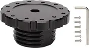 Gaming Steering Wheel Adapter for Thrustmaster T300 T500 TS, Aluminum Alloy, Compatible with Momo, Luisi, NRG (Black)