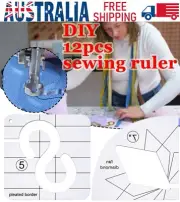 12pcs Acrylic Quilting Template Sewing Stencils Patchwork Ruler Home Craft Tool