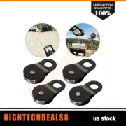 Recovery Winch Pulley Snatch Block Pulley 10 Ton Capacity Steel Front Rear 4pc