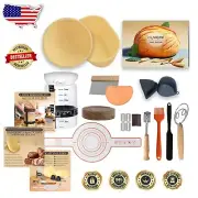 Eco-Friendly Sourdough Bread Kit: Glass Jar, Silicone Bowls & Baking Essentials