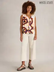 White Stuff White Chrome Delilah Button Top (F76020) | $113