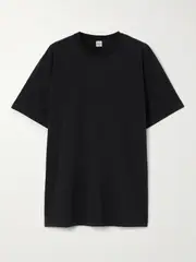 [TOTEME] TOTEME - Cotton-jersey T-shirt - Black - small small Black