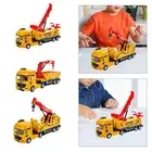 Pull Back Car Model Inertia Crane Truck Toy for Kids 3-7 Years Old Boys