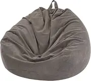 Nobildonna Bean Bag Chair Cover (No Filler) for Kids and Adults,Beanbag Stuffed Animal Storage Without Filling Plush Toys Holder and Organizer Soft Premium Corduroy 200L