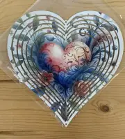 Heart Shaped Wind Spinner