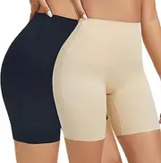 [JTJFIT] Women High-Waisted Slip Shorts for Under Dresses Seamless Short Boyshorts Smooth Panties Anti Chafing Underdress