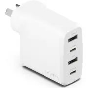 Cygnett PowerPlusUSB-C & USB-A Multi Port Wall Charger - White 45W