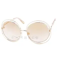 在飛比找Yahoo!奇摩拍賣優惠-Chloé 太陽眼鏡 Carlina 金屬 圓框 CE114