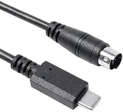 USB-C to Mini-Din 7 Pin Male Cable for IK Multimedia iRig Series, Compatible with HD, HD-A, Keys I/O 25, I/O49, MIDI 2, Pro, Pro Duo, Pro Duo I/O, Pro I/O, Stream,Stream (USB-C to Min Din, 3.3FT)