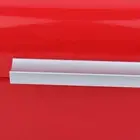 (Red)Solid Color Retro Metal Bread Bin Box Large Capacity Kitchen Storage HL