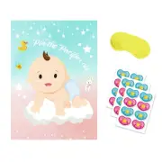 Gender Revealing Baby Secret Team Game Card Baby Showers Birthday Party Patches