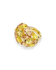 Swarovski Gema Mixed Cut Crystal Cocktail Ring