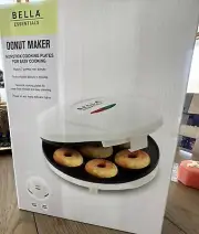 Bella Mini Donut Maker Easy Clean Nonstick Manual Can Use Cake/Pancake Mix Too