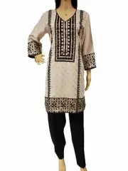 MariaKinz Woven Lawn Two Pc Tunic Top Kurta and Trouser Style112