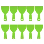 10pcs Putty Scraper 4" Flexible Plastic Putty Knife for Taping Painting Green