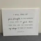 Psalm 159: 16 I Will Sing Of Your Streng Bible Verse 15” X 11.5” Canvas Wall Art