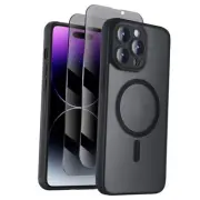 Designed for iPhone 14 Pro Max Case, Compatible with MagSafe, with Black