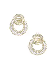 Ettika Rotating Circles Crystal Earrings