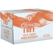 Vodka Cruiser Sugar Free Mango Raspberry 275mL