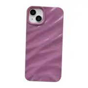 Caseative for iPhone 14 Plus Case,Water Ripple Pattern Curly Wave Shape Purple