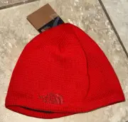 NWT The North Face One Size Red Bones Recycled Winter Beanie Hat Cap