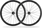 Road Bike Wheelset 700c Disc Brake Aluminum Alloy 40mm Depth Rims Suitable for 8/9/10/11 Speed with Quick Release/Thru Axle 24 Holes (1 Pair Wheels)