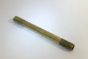 New 8" Solid Unfinished Brass Threaded Lamp Pipe, 1/8 IP (3/8") #BP312U