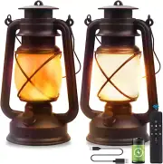 Vintage Lantern LED Battery Powered Camping Lamp Outdoor Hanging Lantern