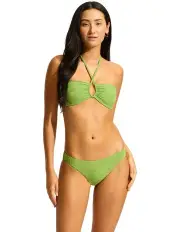 [Seafolly] Oasis Diamond Wire Bandeau in Sage