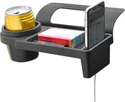Vehicle Seat Storage Organizer - Hanging Car Interior Caddy with Cell Holder and Cup Slot | Hanging Console Box for Phones, Drink Containers, Essen