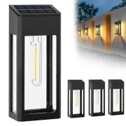 GOODFOEVER Solar Outdoor Lights Waterproof, 4 Pack Fence Lights Solar Powered...