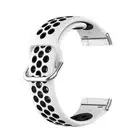 Watch Strap With Two-Tone Ventilated Wristband Metal Headpiece for Fitbit Versa4