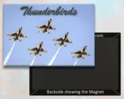 US Thunderbirds Handmade 3.25" x 2.25" Fridge Magnet (PMW12014)