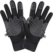 [Kisangel] Ergonomic Winter Bike Gloves Touch Screen Fishing Gloves Windproof Men's Sports