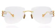 Anna-Karin Karlsson CLAW OPTICAL - PILOT Gold Men's Glasses Gold Size Standard - Private Health Rebate - Blue Light Block Available