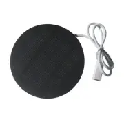 Round Solar Panel 1.2W 5V 110mm with USB Port for Outdoor Mobile Phone U3D1