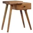 vidaXL Bedside Table Solid Acacia Wood 45x32x55 cm HEE