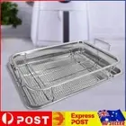 Stainless Steel Frying Colander Square Blanching Basket for Household Kitchen