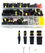 254/352 Auto Cable Quick Connectors Socket Waterproof Sealed 1 2 3 4 5 6 Pin Boat Electrical Wire Connector Block Plug Compatible With Cars(254 PCS 1-4P)