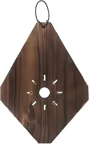 INOOMP Vertical Wall Planter Staghorn Fern Mounting Kit for Orchids Rustic Carbonized Wood Hanging Plant Stand Decorative Garden Planter