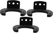 COMPUKAS 3pcs Durable Mic Hook Holder Hanger Wall Mount for Wireless Microphones Practical Design for Broadcasting Rooms Strong Mic Accessories