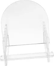 Veemoon Acrylic Display Stand for Business Cards and Postcards Transparent Organizer for Desk Chic Storage for Office and Retail Spaces Space Saving Design