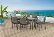 RIANA 7 Piece Outdoor Dining Setting.