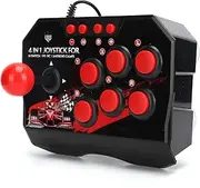 XTevu Arcade Stick Arcade Fight Stick ABS Arcade Fight Stick Wired Arcade Joystick Arcade Games Accessories for Switch PC PS3