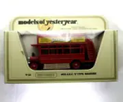 MATCHBOX MODELS OF YESTERYEAR 1922 AEC S Omnibus Y-23 Schweppes Yellow Label.
