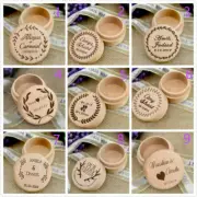 Personalised Wedding Ring Box Rustic Engraved Wooden Engagement Bearer Box Gift