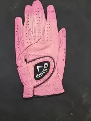 Callaway-5317050-Golf-Women's OptiColor Leather Glove-Pink-Medium-LEFT HAND